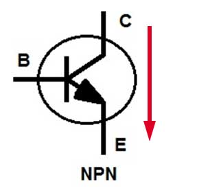 Gambar simbol transistor npn